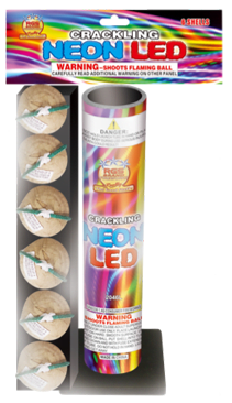 6 pack artillery balls neon LED Cracklin