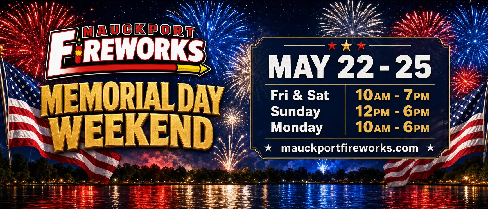 Mauckport fireworks memorial day weekend