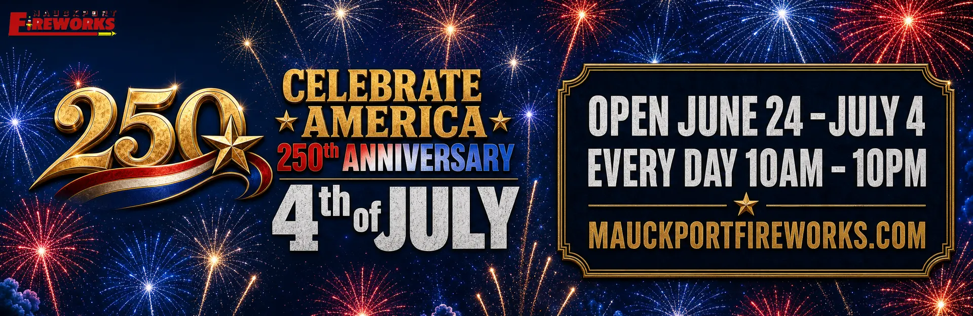 Mauckport Fireworks open every day